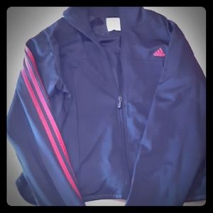 Adidas Sport Jacket Black Red Hoodie